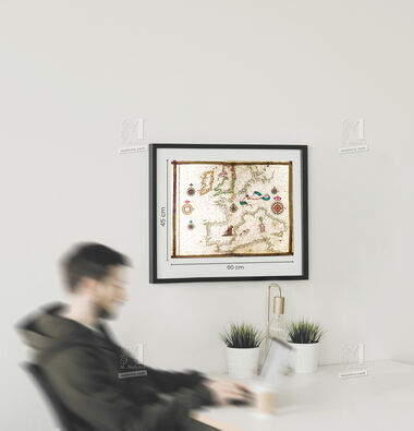 Map of Western Europe from Diogo Homem´s Universal Atlas 1 identical illumination Map of Western Europe from Diogo Homem´s Universal Atlas 1 identical illumination