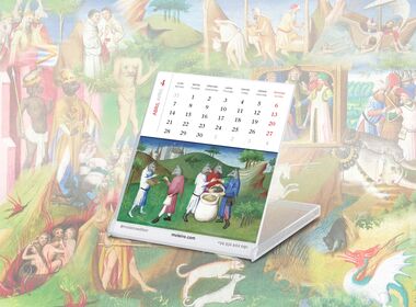 Moleiro 2025 Calendar CD desk calendar (12 pages of 14x12 cm)